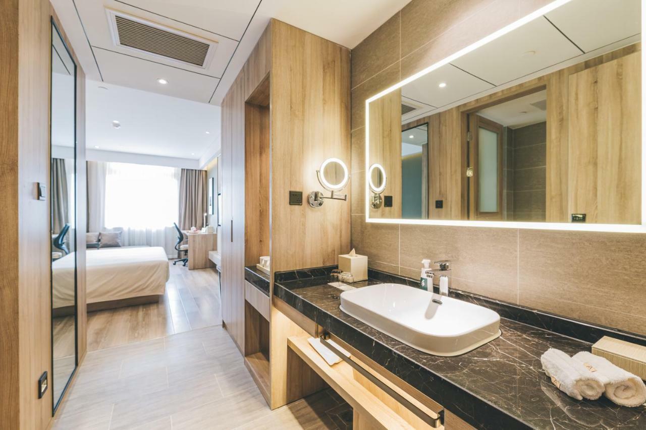 Atour Hotel Haining Leather City South Gate Bagian luar foto
